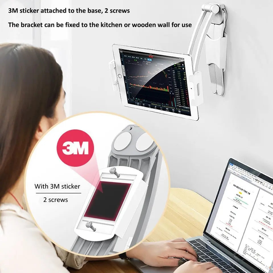 Tablet phone desktop holder 5-13 inch tablets/smartphones Tablet phone desktop holder 5-13 inch tablets/smartphones
